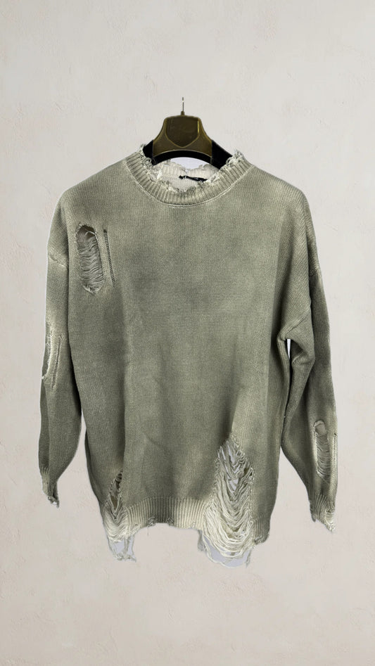Jersey Destroyed Verde Oliva