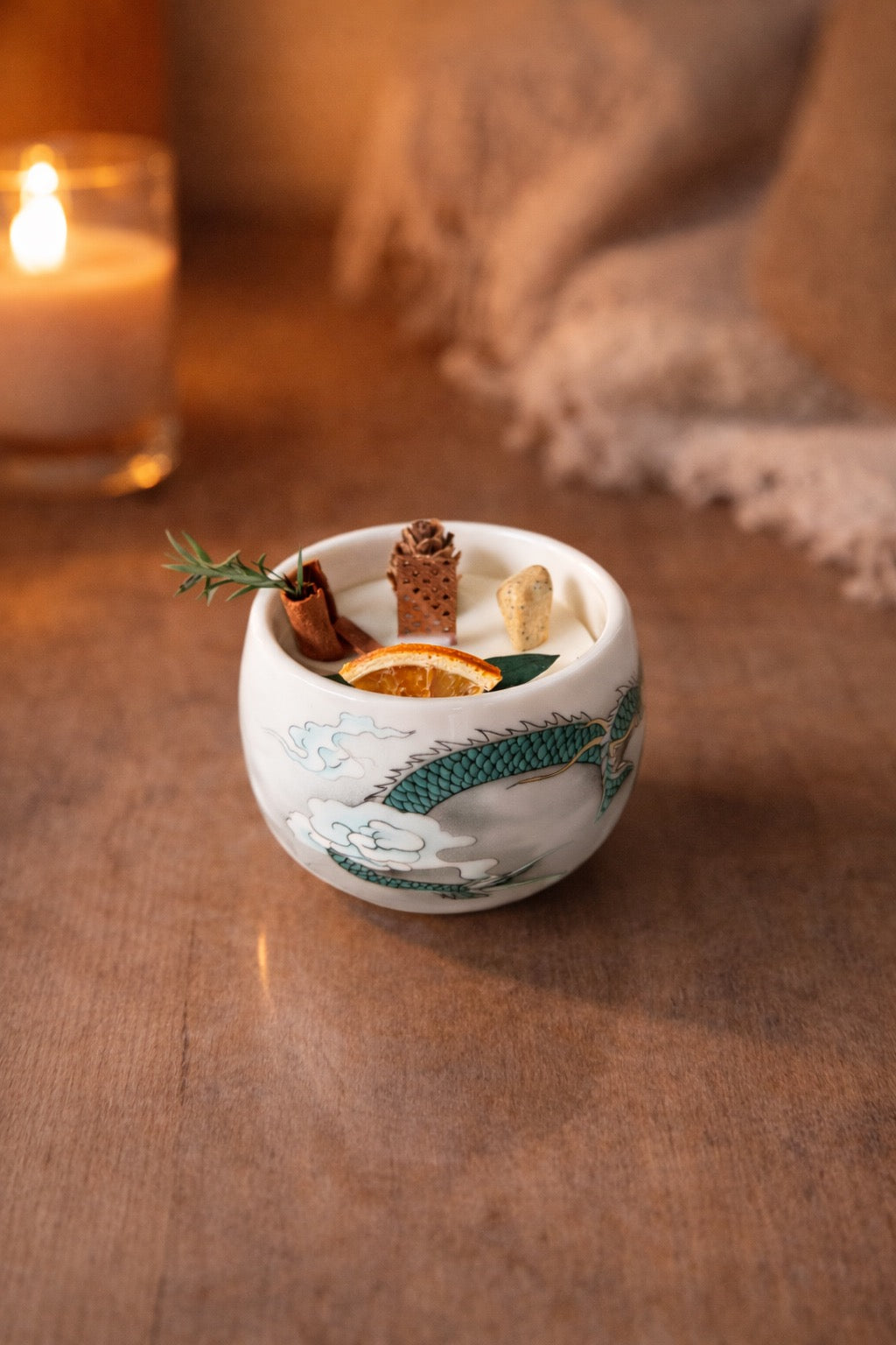 Vela Aromática Canela & Naranja – Calidez Cítrica