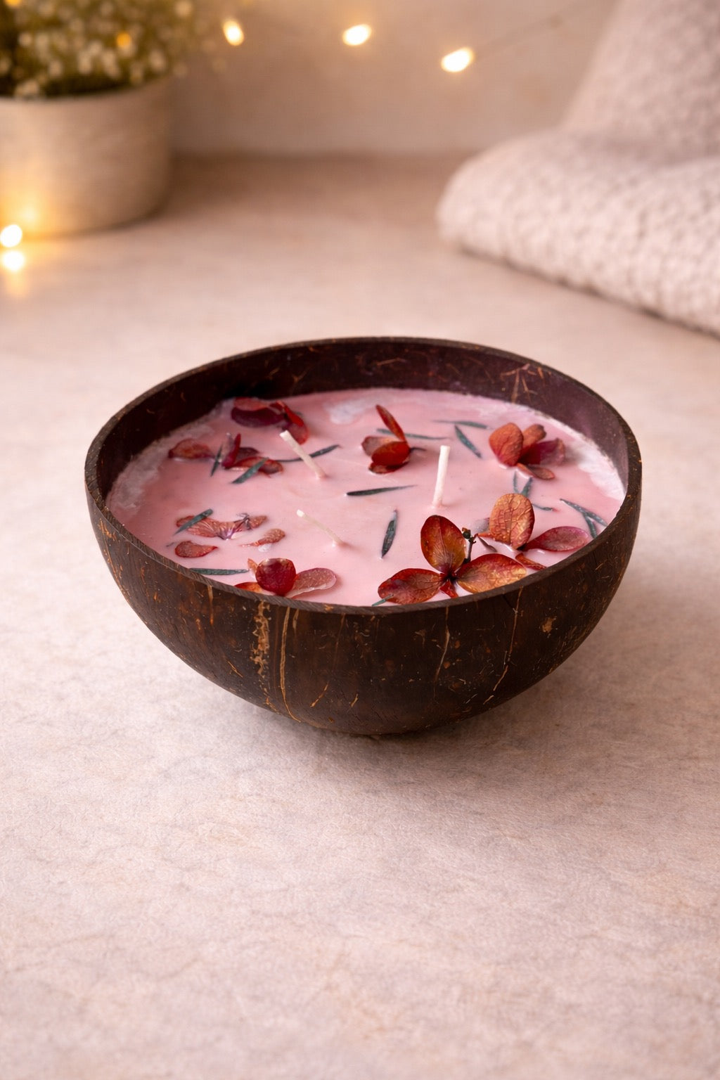 Vela Aromática Natural – Coco & Frutal Suave